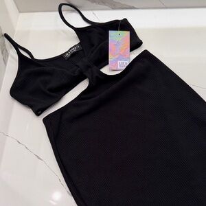 🌻3/$25 Black Cut Out Dress